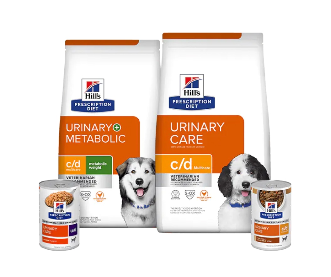 Prescription Diet Urinary care dog food range